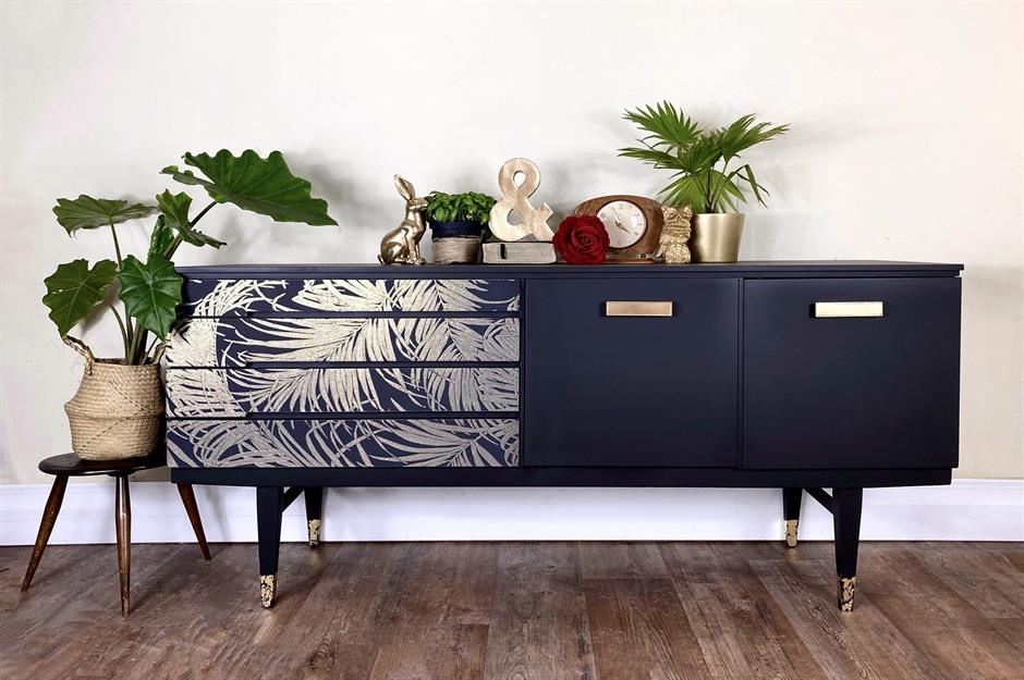 Upcycle Old Furniture with DIY Paint and Stencils